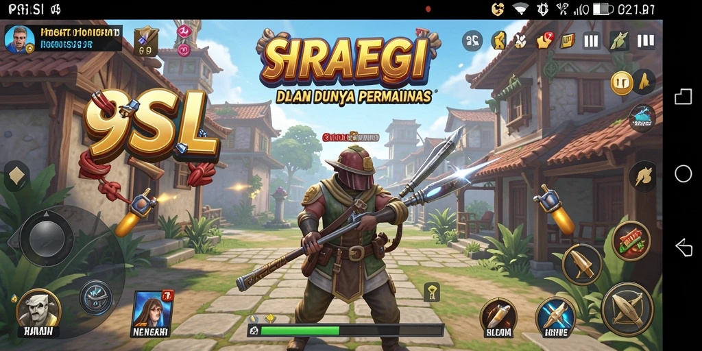 Screenshot gameplay 9SL dengan aksi strategi yang mendebarkan.
