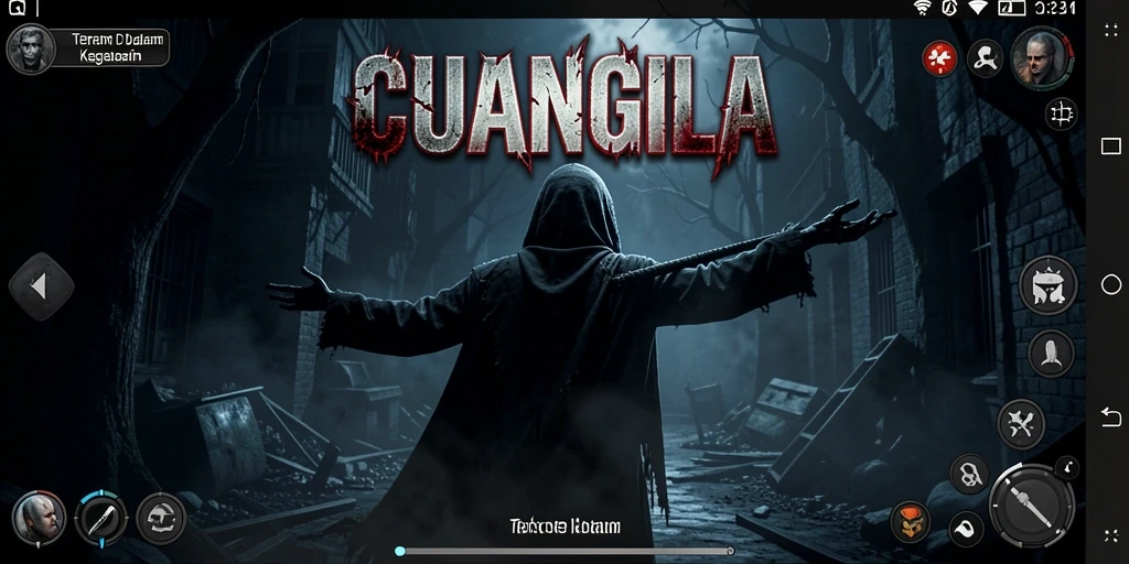 Screenshot menampilkan suasana mencekam dalam gameplay CUANGILA.