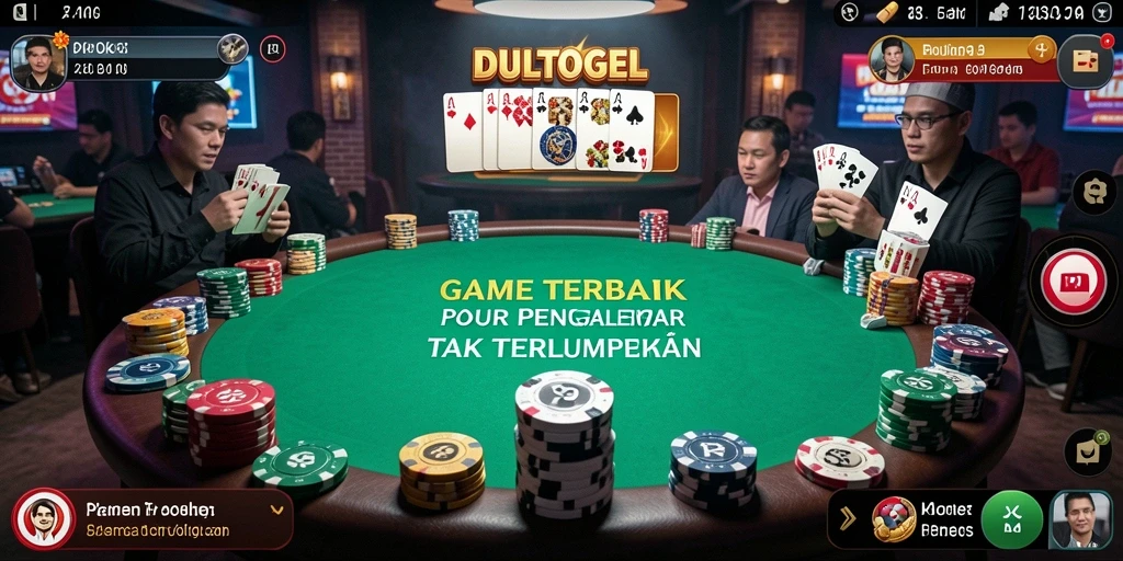 Tampilan gameplay poker yang menarik dan interaktif.