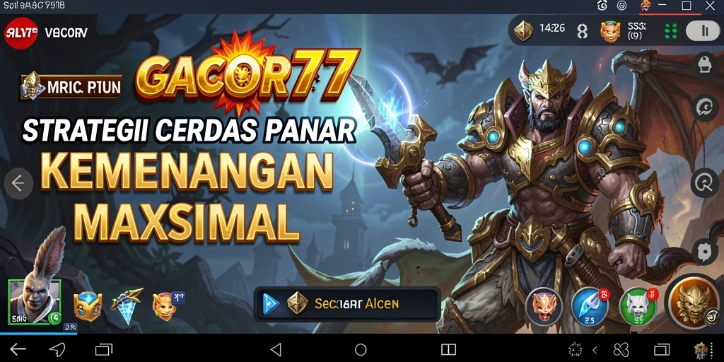 Tampilan gameplay GACOR77 yang menarik dengan elemen strategi mendalam.