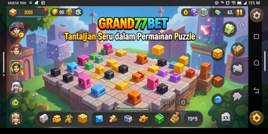 Tampilan gameplay seru dan menantang di GRAND77BET.