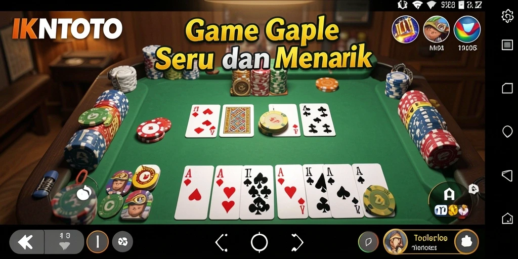 Tampilan gameplay seru IKNTOTO saat bermain Gaple.