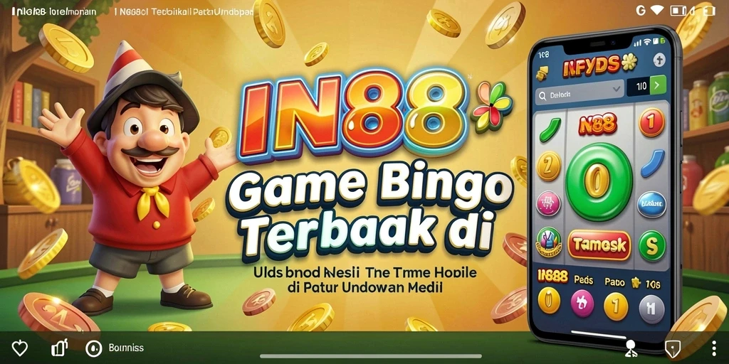 Screenshot gameplay IN88 menunjukkan suasana bermain bingo yang seru dan interaktif.