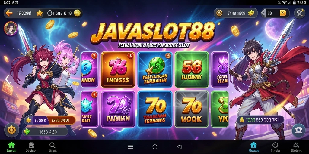 Screenshot gameplay di JAVASLOT88 yang menampilkan karakter Anime yang menarik.