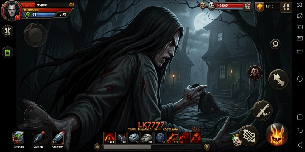 Gameplay menyeramkan LK777 dengan atmosfer kelam dan mencekam.