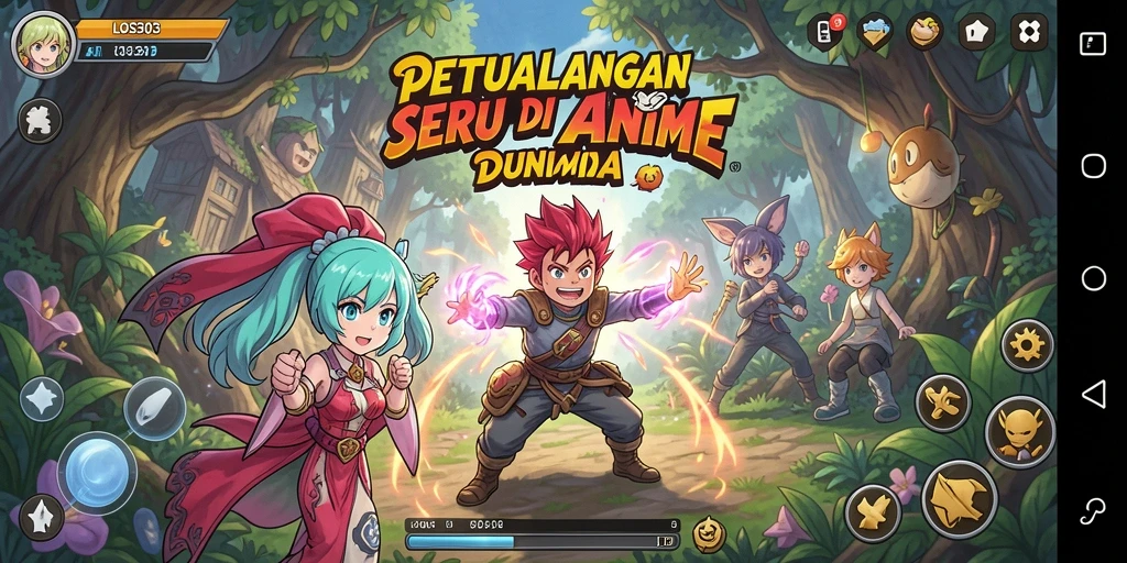 Tampilan gameplay menarik dari game Anime LOS303.