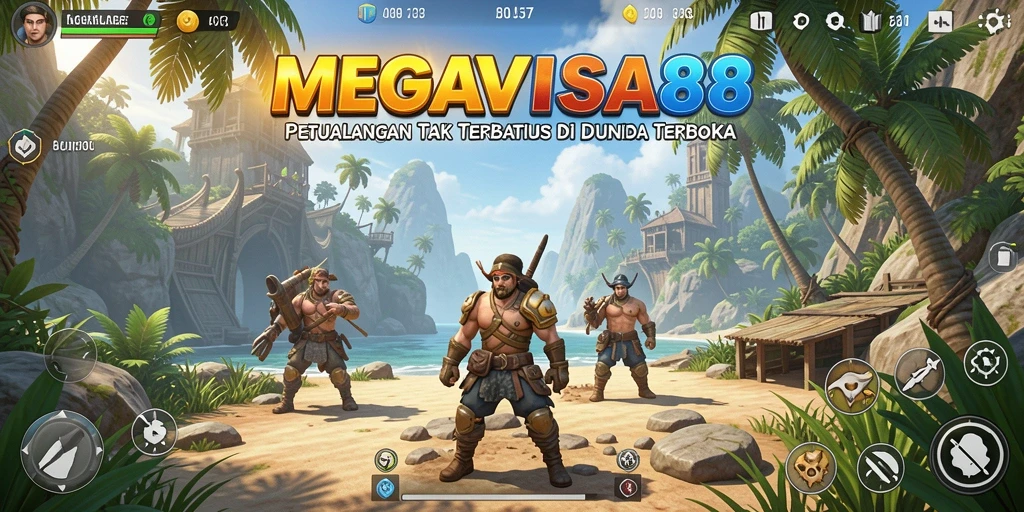 Menampilkan gameplay seru dalam dunia terbuka MEGAVISA88.