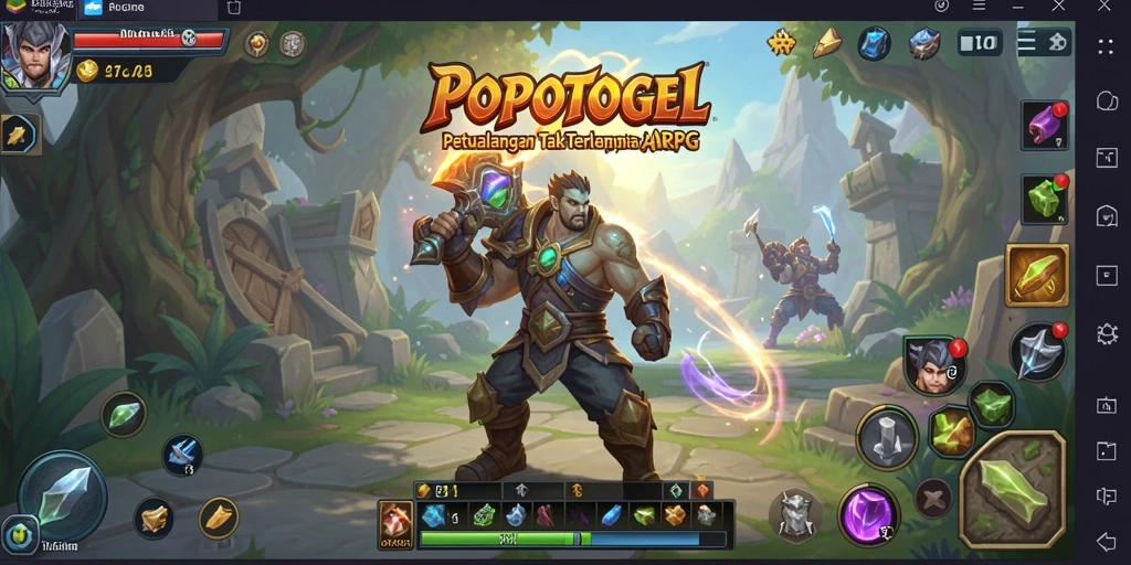 Tampilan permainan seru dalam POPOTOGEL dengan aksi ARPG yang mendebarkan.