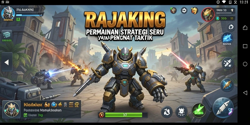Tampilan gameplay strategis yang menantang dan mendebarkan.