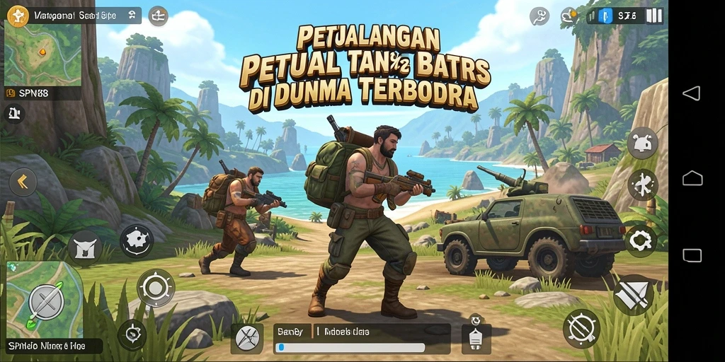 Screenshot gameplay SPN88 yang menampilkan petualangan seru di dunia terbuka.