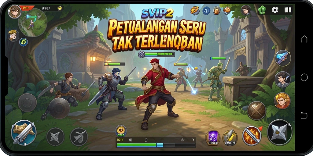 Tampilan gameplay seru dari SVIP2 yang menampilkan petualangan epik.
