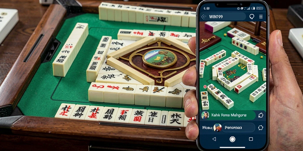 Screenshot gameplay <strong>WIN199</strong> menampilkan suasana Mahjong yang seru dan menantang.